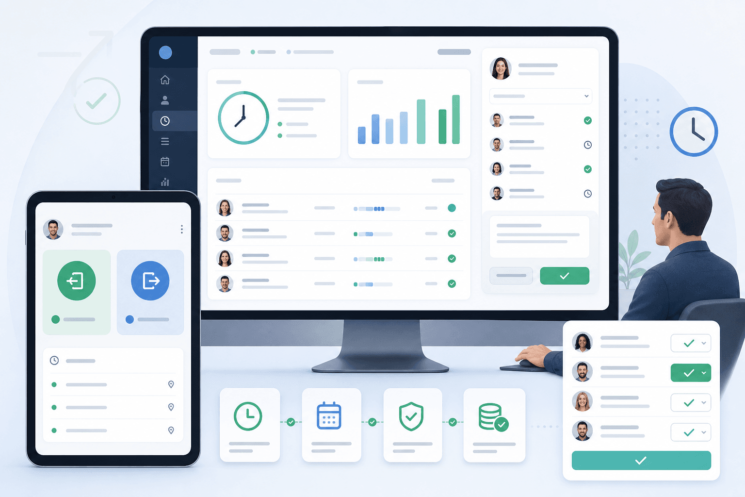 Time & attendance — illustration